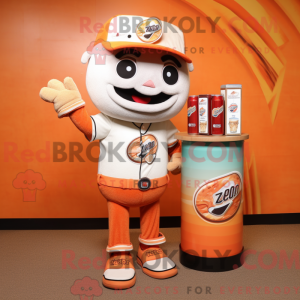 Peach Soda Can mascot...