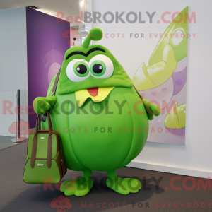 Lime Green Moussaka mascot...