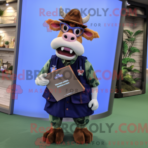 Navy Guernsey Cow...