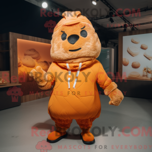 Orange Croissant maskot...