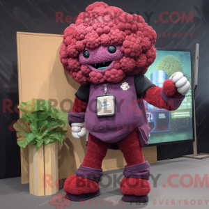 Maroon Cauliflower mascot...