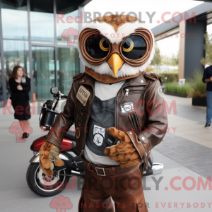 Rust Owl mascottekostuum...