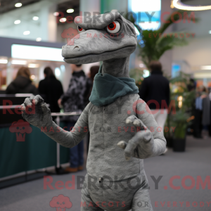 Gray Coelophysis mascot...