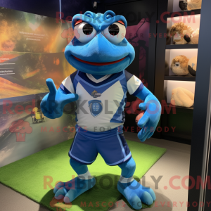 Maskottchenkostüm Blue Frog...