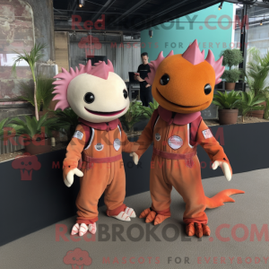 Costume mascotte d Axolotls...