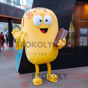 Mascotte de méduse jaune...