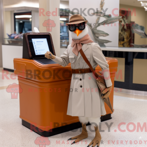 Tan Passenger Pigeon mascot...