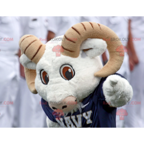 White and brown goat ram mascot - Redbrokoly.com