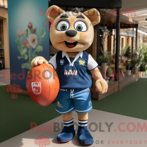 Rugby Ball mascot costume...