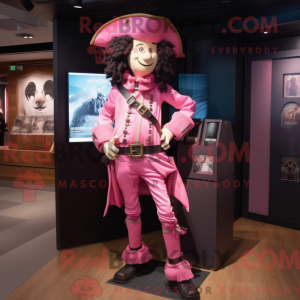 Roze piraat mascottekostuum...