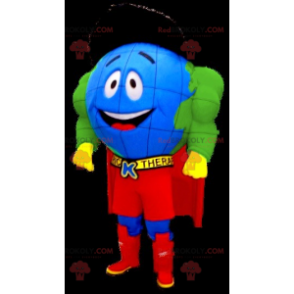 Maskotka mapy świata superbohatera - Redbrokoly.com