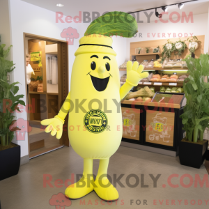 Lemon Yellow Celery mascot...