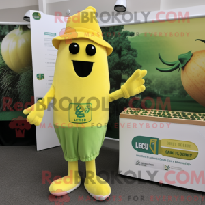 Lemon Yellow Celery mascot...