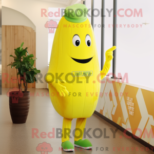 Lemon Yellow Celery mascot...