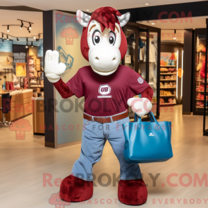 Maroon Horseshoe maskot...