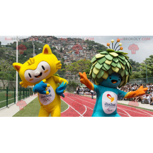 2 maskotar från de olympiska spelen 2016 i Rio - Redbrokoly.com