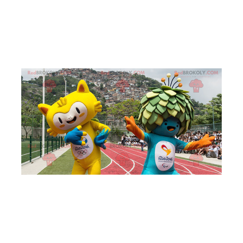 2 Mascottes Van De Olympische Spelen Van 16 In Besnoeiing L 175 180 Cm