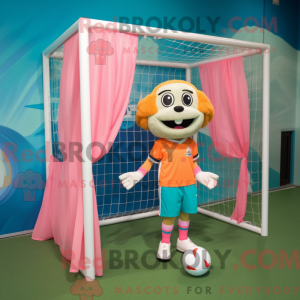 Peach Soccer Goal máscara...