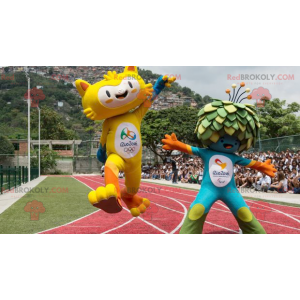 2 maskotar från de olympiska spelen 2016 i Rio - Redbrokoly.com