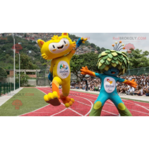 2 mascotas de los Juegos Olímpicos de Río 2016 - Redbrokoly.com