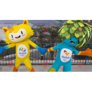 2 maskotki Igrzysk Olimpijskich 2016 w Rio - Redbrokoly.com