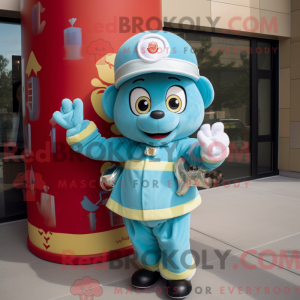 Disfraz de mascota de Cyan...