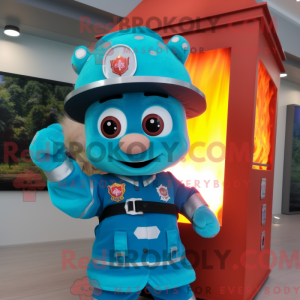 Disfraz de mascota de Cyan...