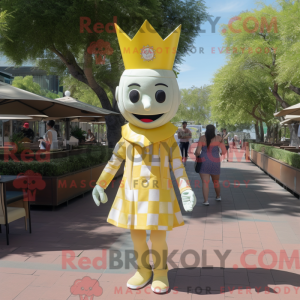 Citrongul dronning maskot...