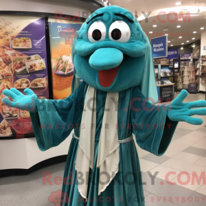 Teal Moussaka mascot...