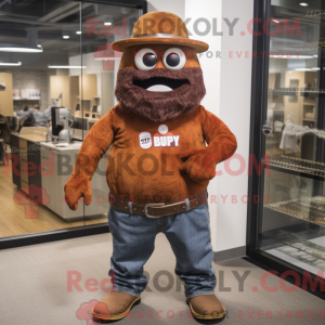 Rust Demon maskot kostym...