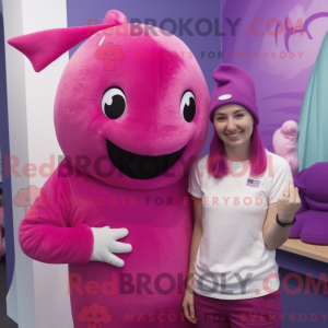 Máscara magenta de Narwhal...