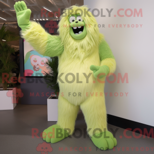 Postava maskota Lime Green...