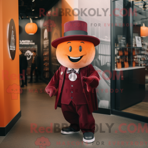 Bordowa maskotka dyniowa...