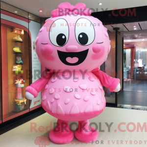 Pink Dim Sum mascot costume...