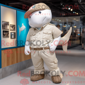 Personaggio mascotte beige...