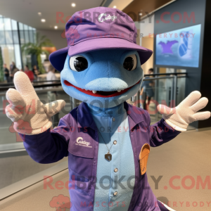 Lila Geckos Maskottchen...