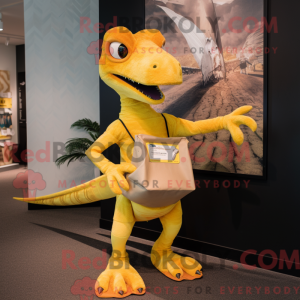 Gul Dimorphodon maskot...