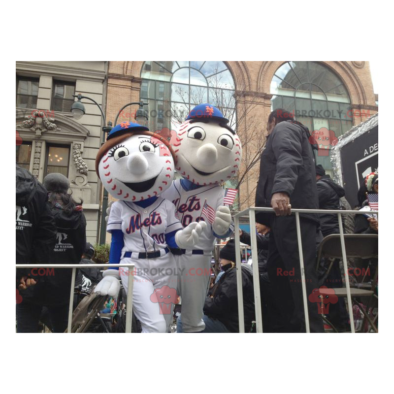 2 mascotes de beisebol - Redbrokoly.com