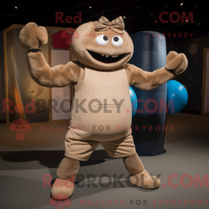 Fantasia de mascote Tan Juggle com top e luvas - Mascotes de malabarismo - REBROKO_274777 - RedBrokoly.com