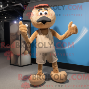 Tan Juggle mascottekostuum...