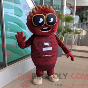Maskotdraktfigura Maroon...