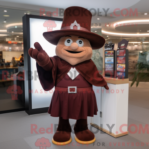 Mascotte de magicien marron...