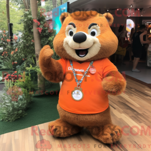 Máscara de Orange Beaver...