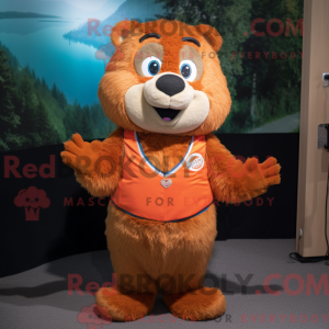 Orange Beaver maskot...