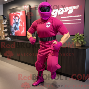 Magenta Gi Joe maskot...