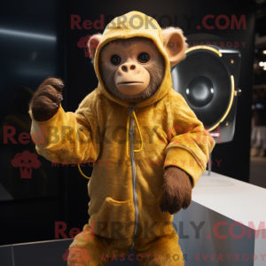 Máscara de Macaco Dourado...