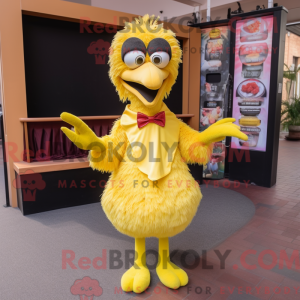 Gul Emu-maskotdraktfigur...