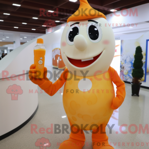 Oranje fles melk...