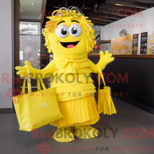 Yellow Pho mascot costume...