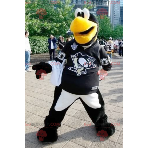 Black and white penguin bird mascot - Redbrokoly.com